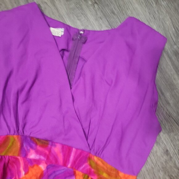 Made In Hawaii Vintage Handmade Floral Maxi Dress - Picture 5 of 9